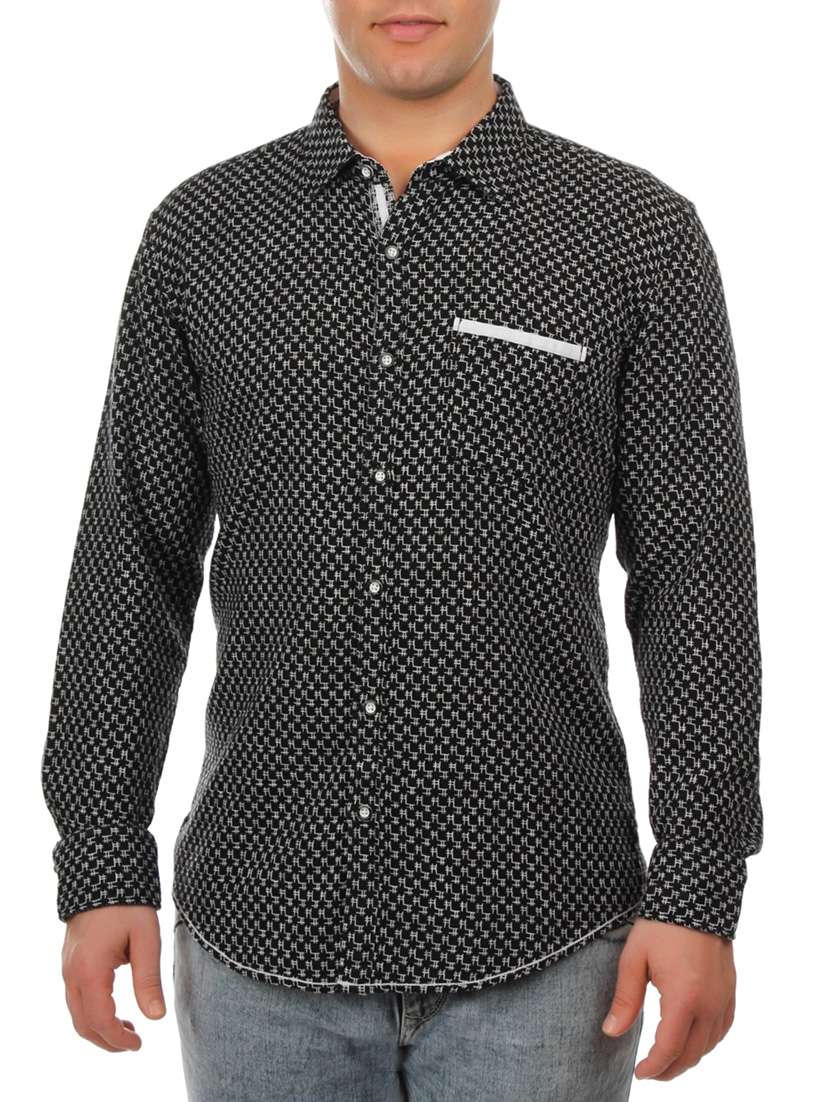 black cotton casual shirt