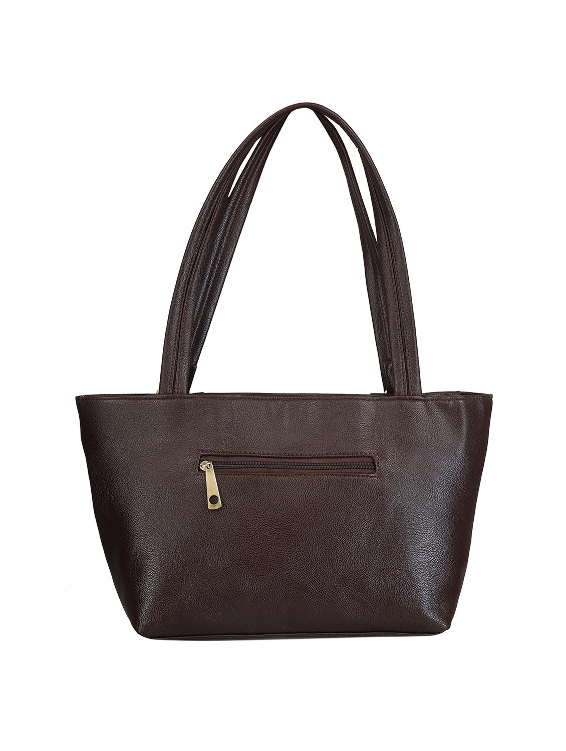 brown leatherette handbag - 12160561 - Standard Image - 1