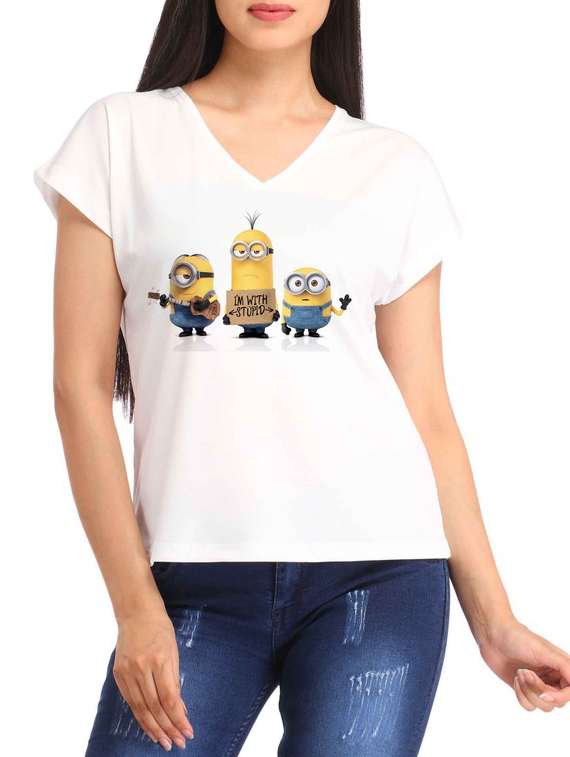 white polyester regular tee