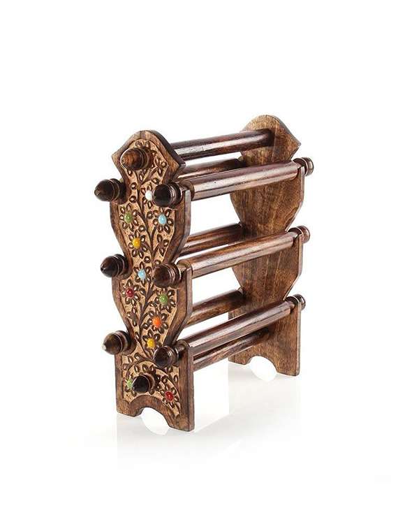 desi karigar wooden bangle stand