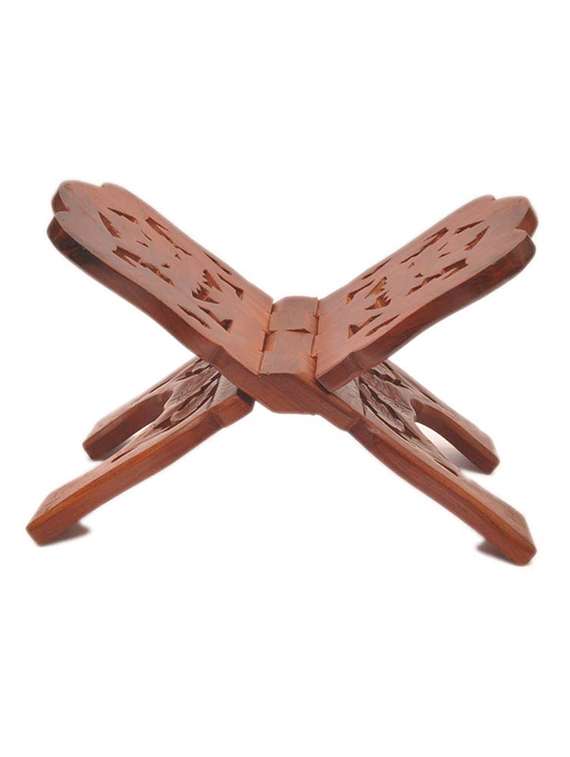 wooden hand carved holy book stand