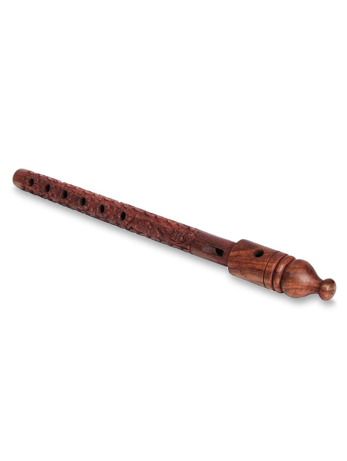 brown wooden flute