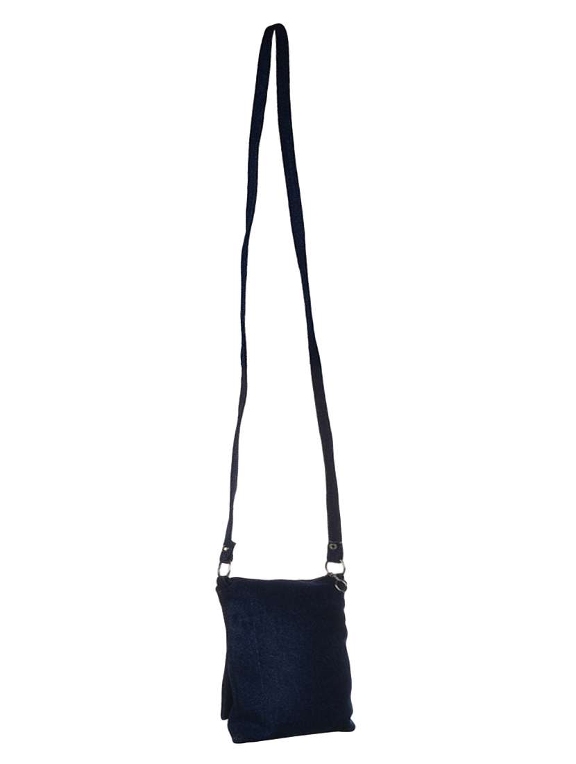 blue cotton sling bag - 12177972 - Standard Image - 1