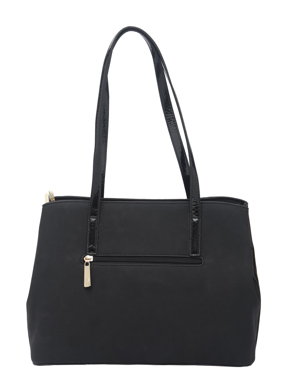 black synthetic leather handbag - 12184892 -  Standard Image - 1