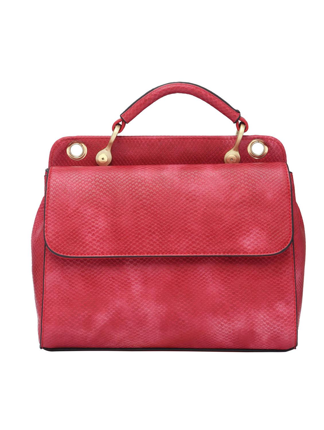 pink synthetic leather handbag - 12184905 - Standard Image - 1