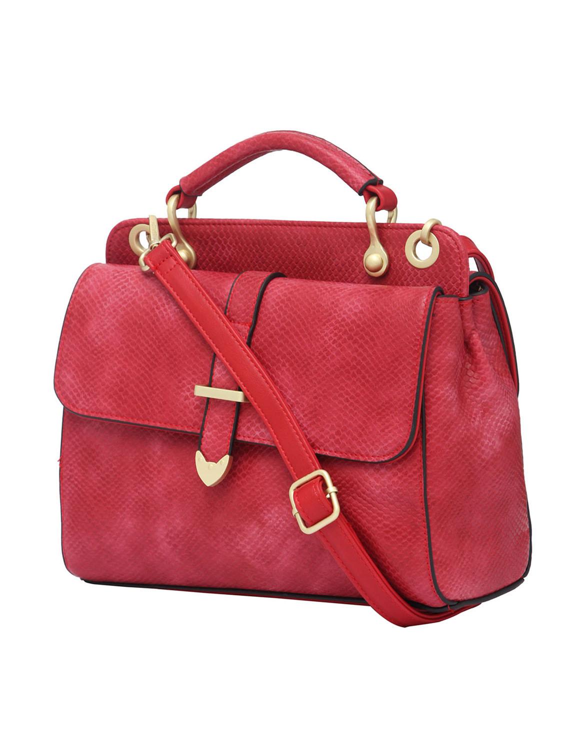 pink synthetic leather handbag - 12184905 - Standard Image - 4