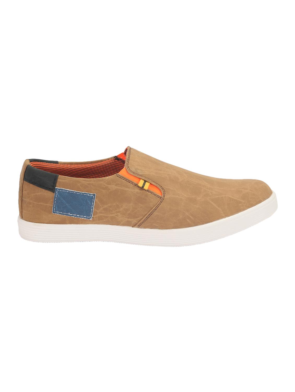 tan leatherette casual slipon - 12185246 -  Standard Image - 1
