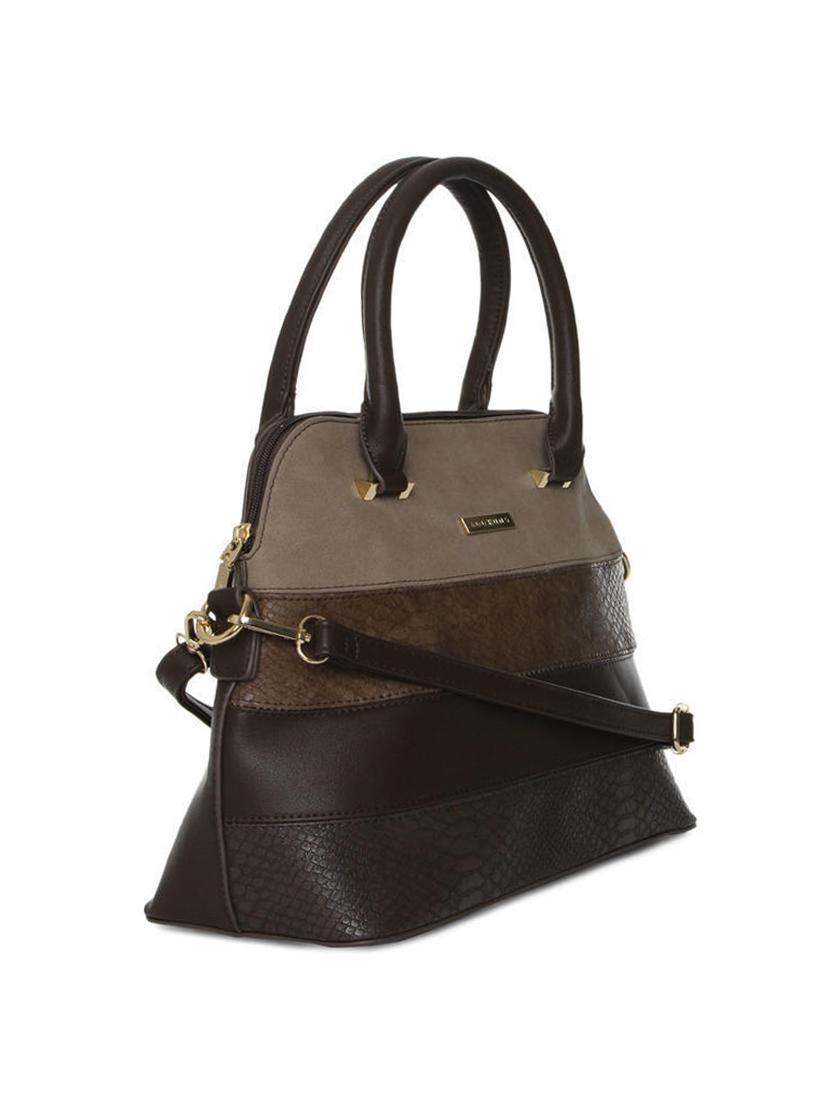 multi synthetic leather textured handbag with sling - 12203211 - Standard Image - 4