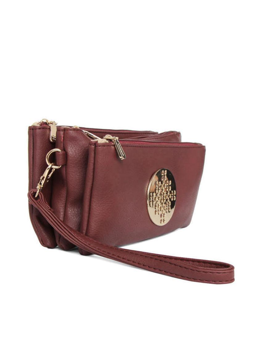 purple synthetic leather wallet - 12203229 - Standard Image - 4