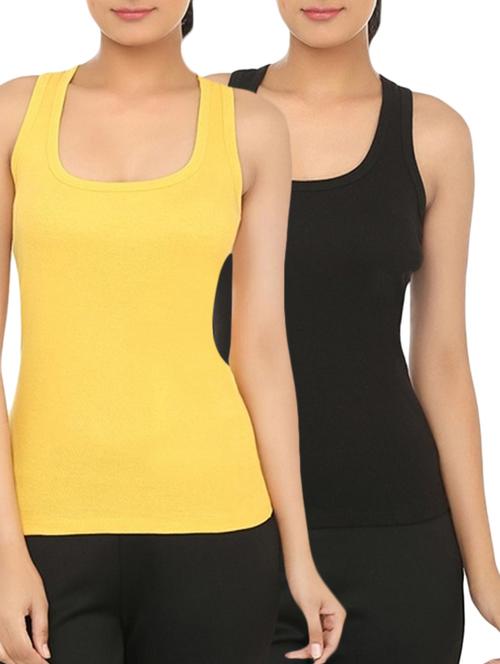 set of 2 multicolored cotton tank tee - 12203651 - Standard Image - 0