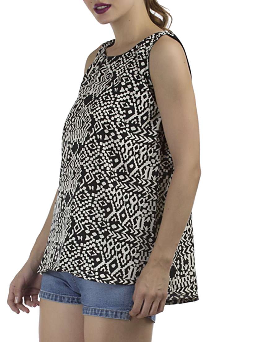women's straight round neck top - 12205224 -  Standard Image - 1