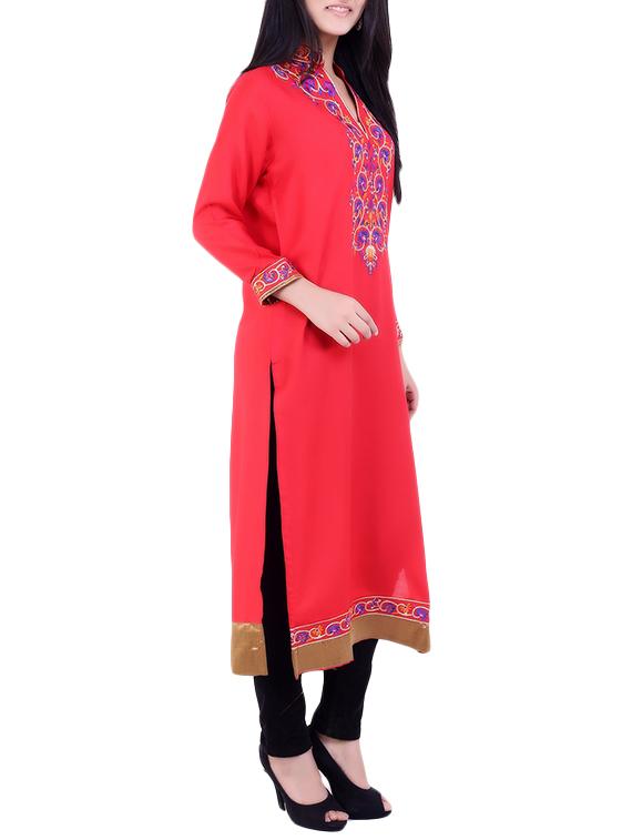 women's straight kurta - 12215126 -  Standard Image - 1
