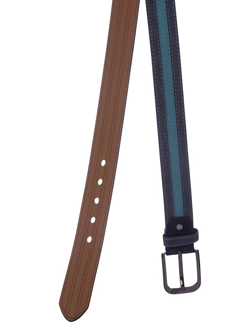 grey leather belt - 12221005 - Standard Image - 1