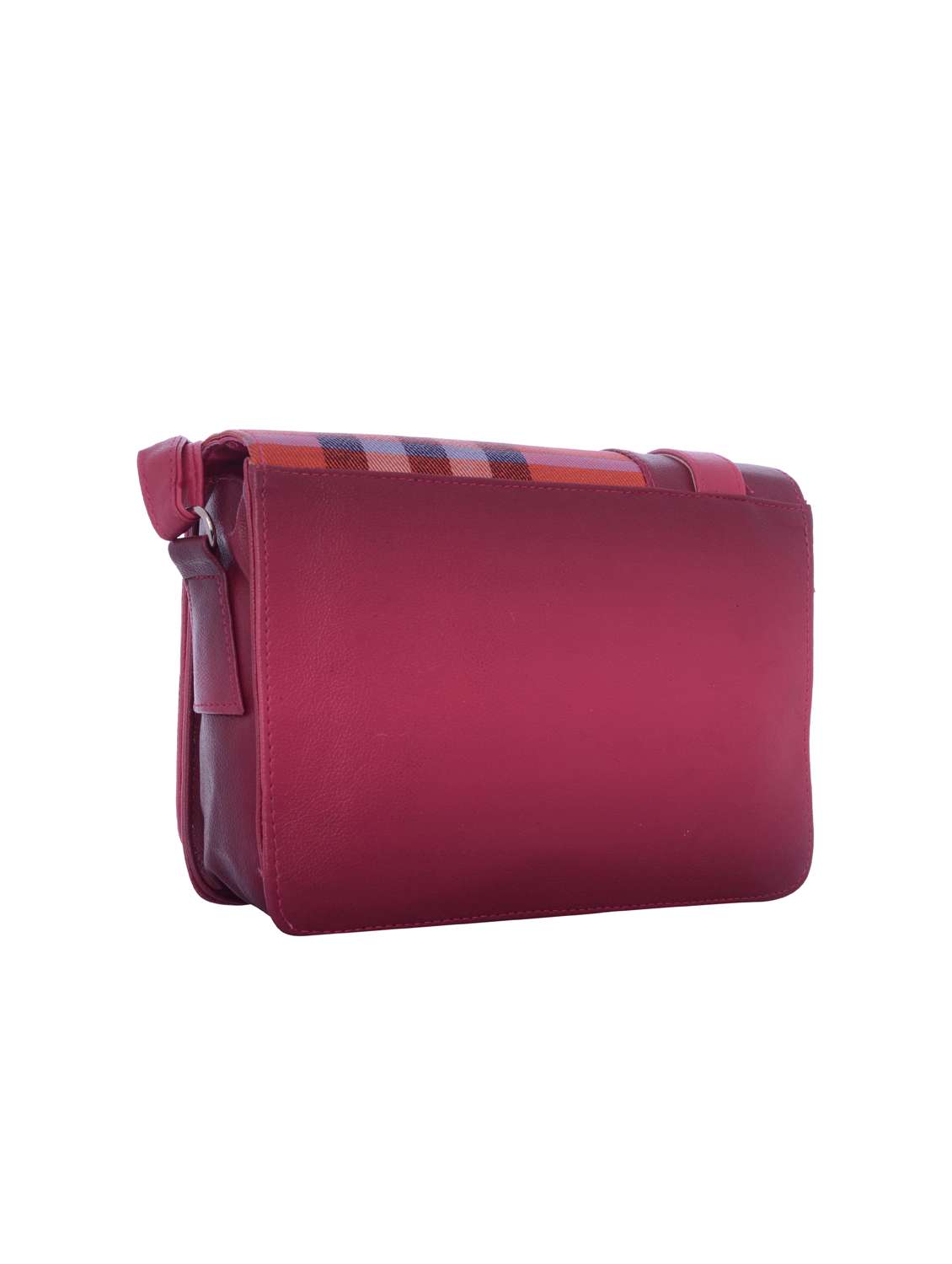 pink leatherette checkered sling bag - 12221054 - Standard Image - 1