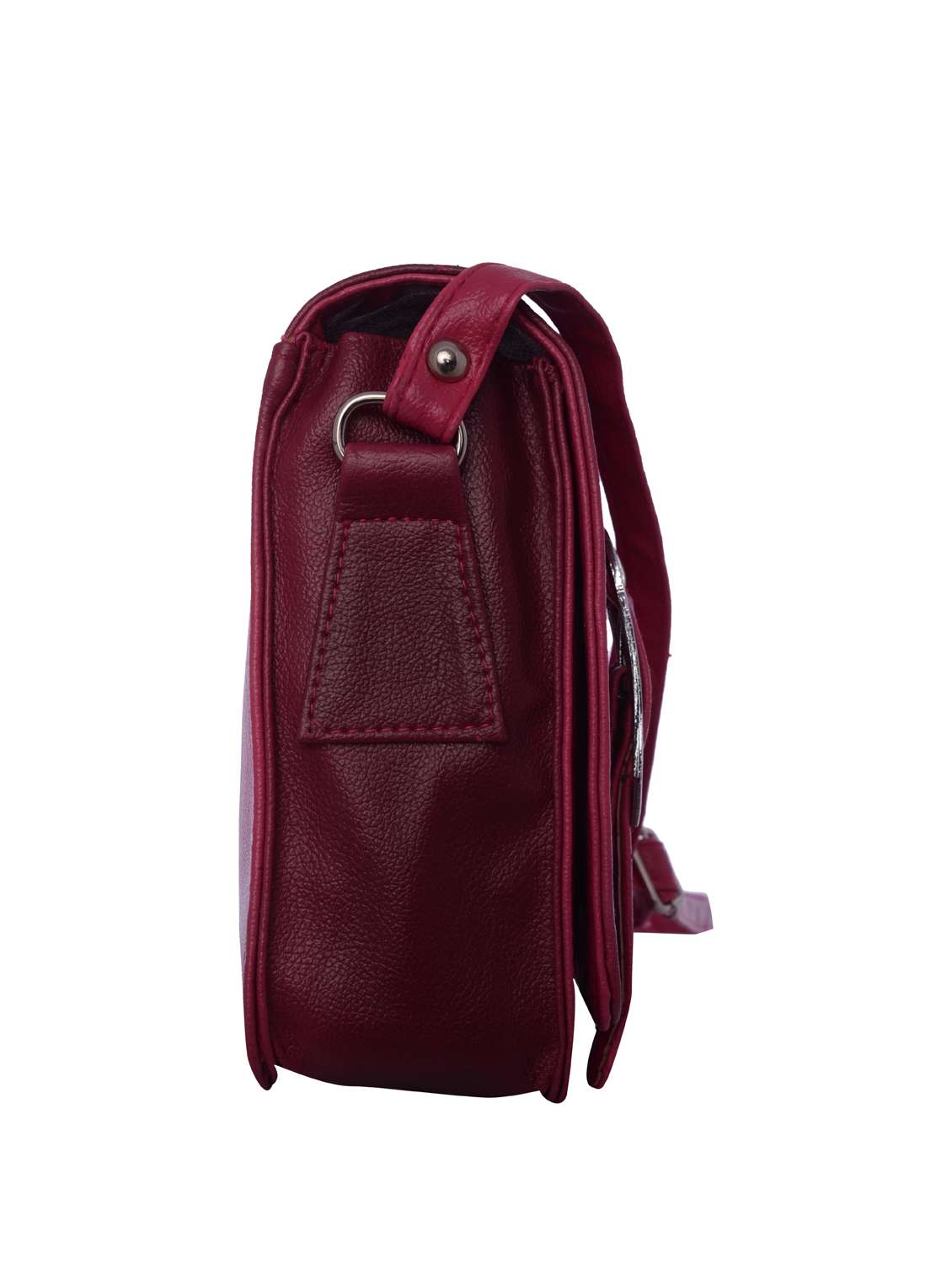 pink leatherette checkered sling bag - 12221054 - Standard Image - 4