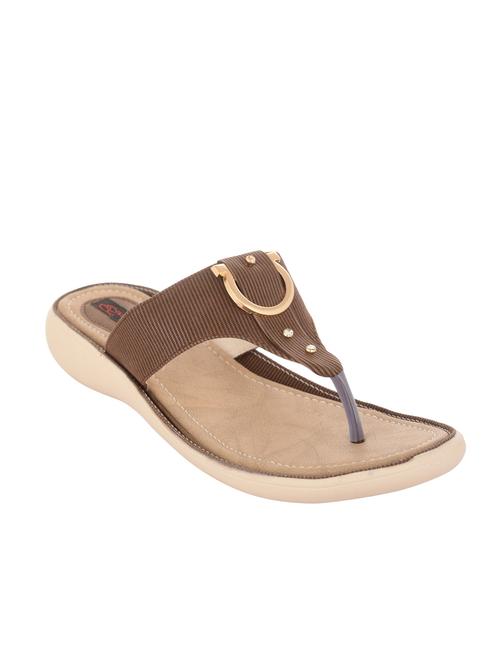 brown toe separator sandals - 12221159 - Standard Image - 0
