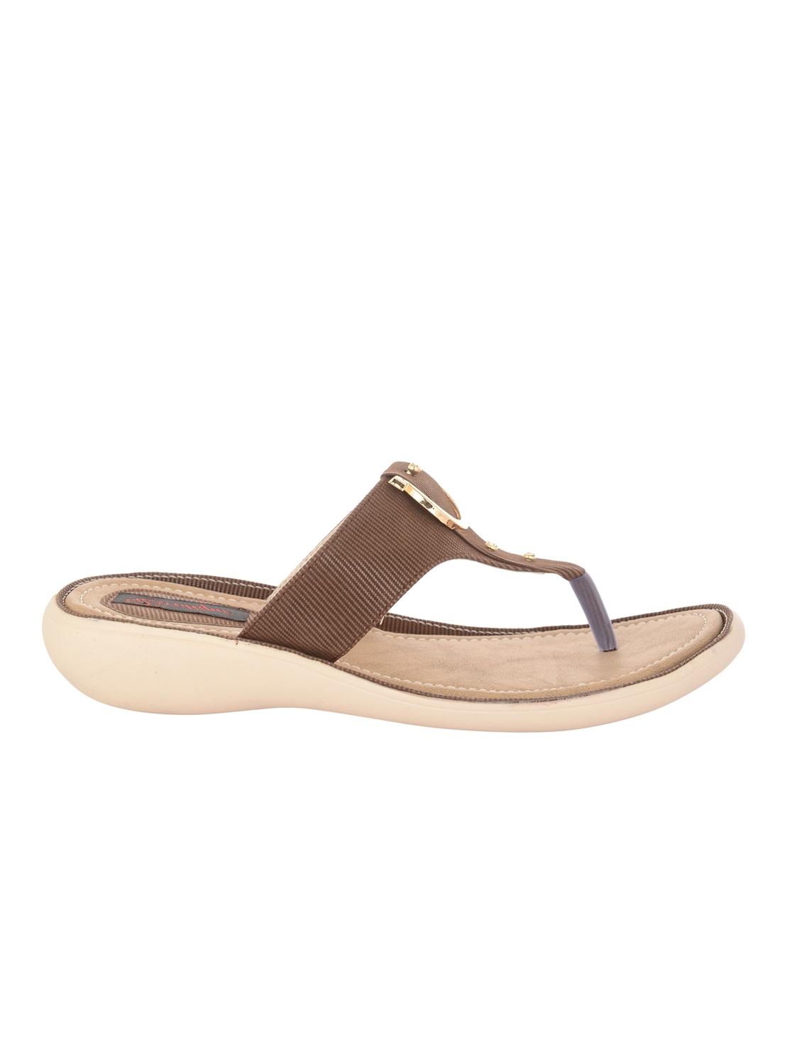 brown toe separator sandals - 12221159 - Standard Image - 1