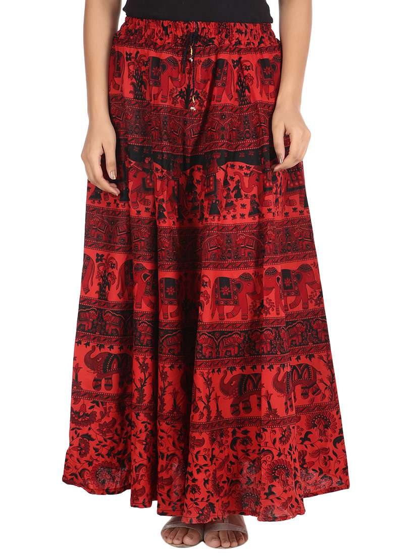 jaipuri printed long skirt