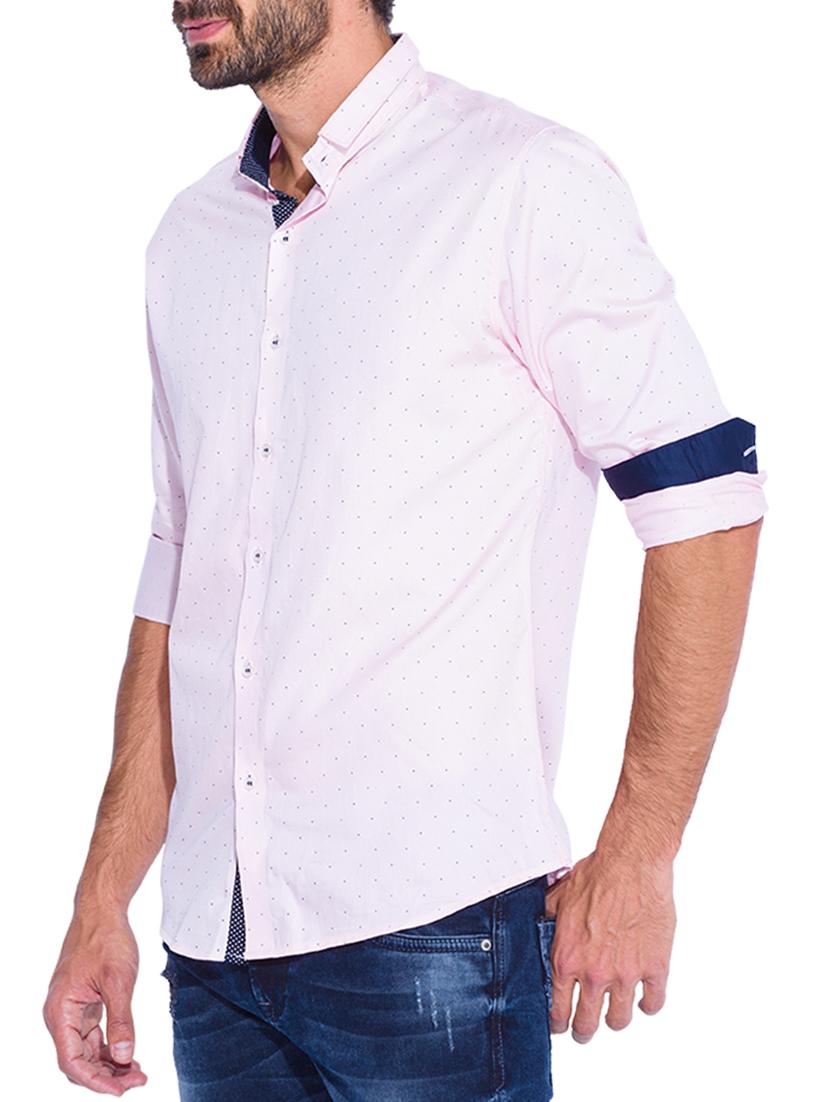 mufti mens pink slim fit mid rise casual shirts - 12242725 -  Standard Image - 1
