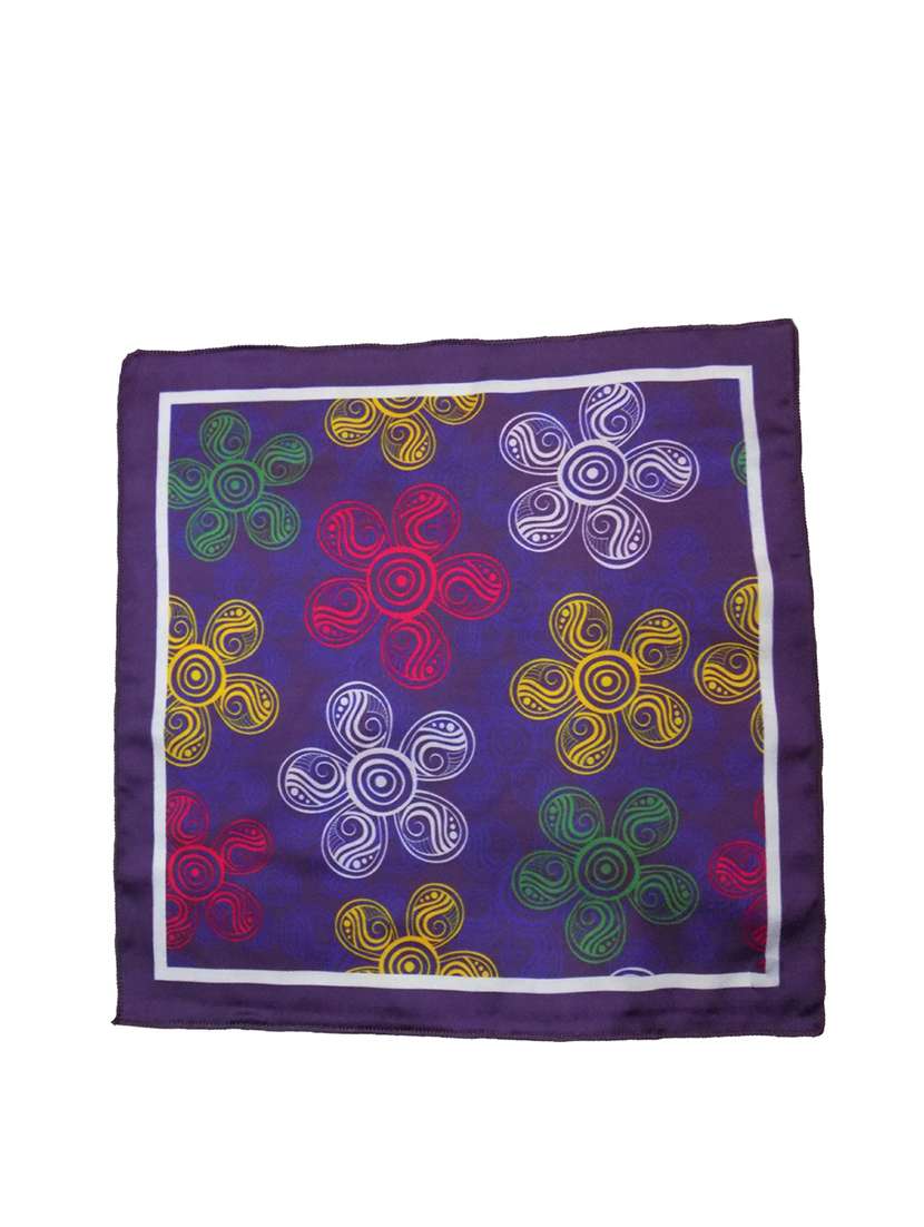 blue polyester handkerchief