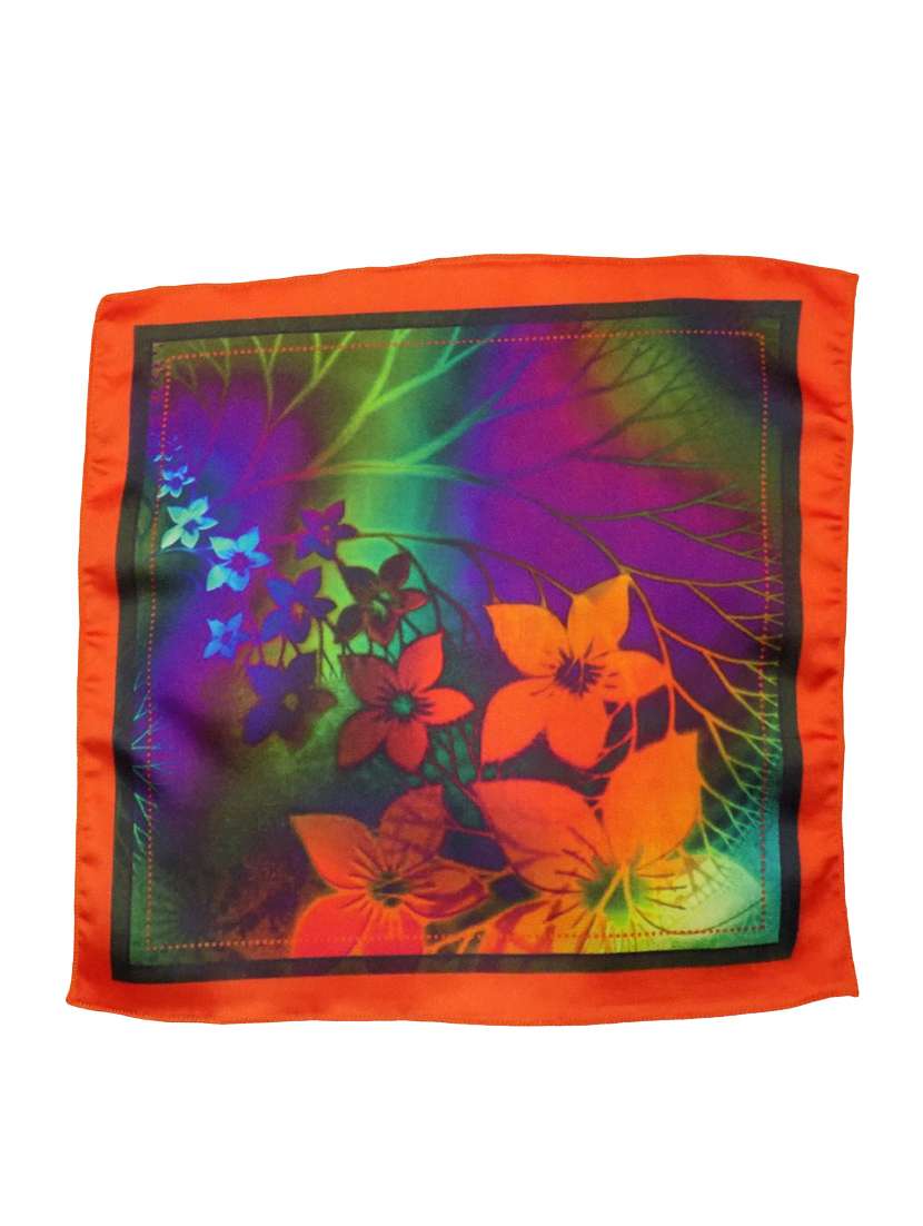 orange polyester handkerchief