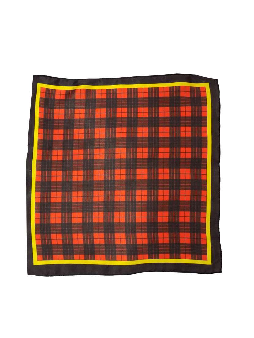 red polyester handkerchief