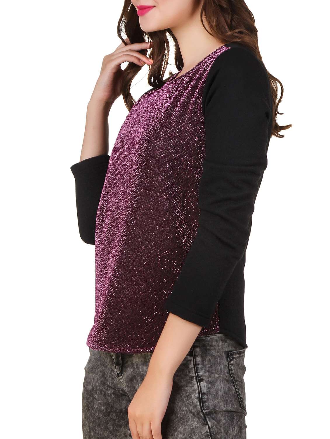 purple fleece pullover - 12251259 -  Standard Image - 1