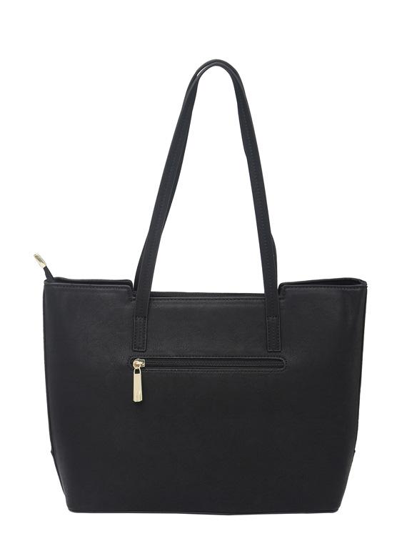 black synthetic leather handbag - 12262497 - Standard Image - 1