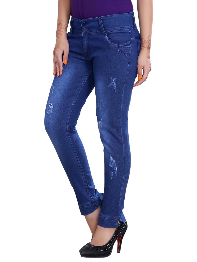 dark blue denim jeans - 12265280 -  Standard Image - 1