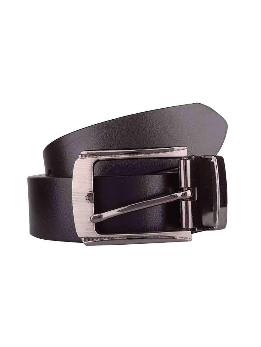 black leather belt