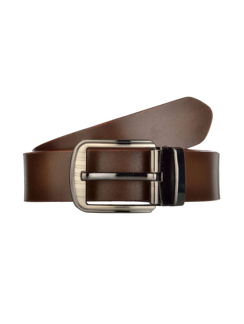brown leather belt