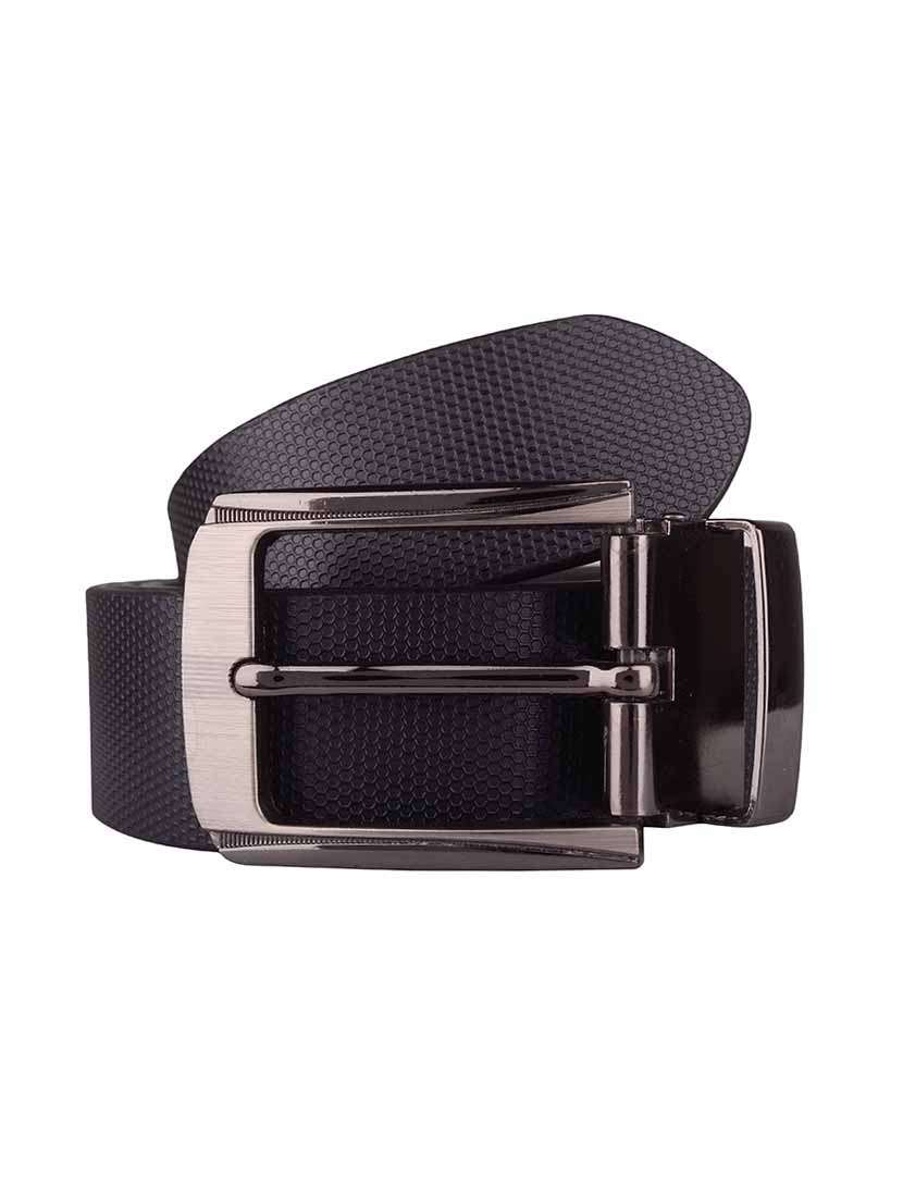 black leather belt