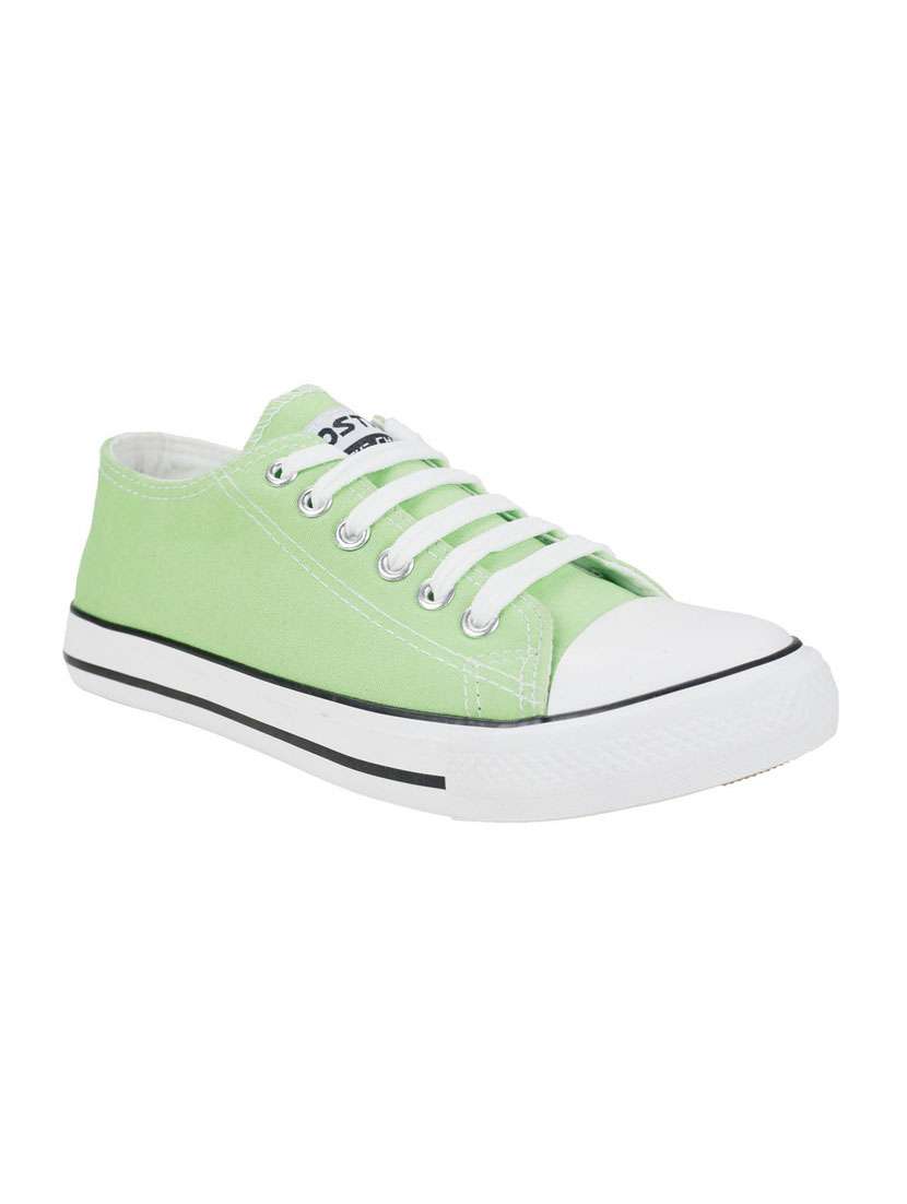green canvas sneaker