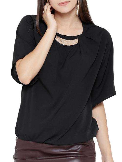 women's straight key hole neck top - 12276277 -  Standard Image - 0