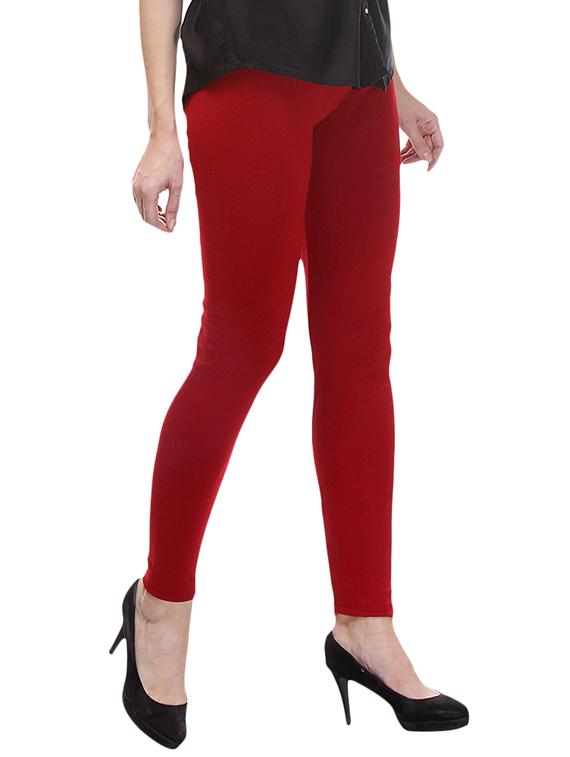 red woolen legging - 12290543 - Standard Image - 1