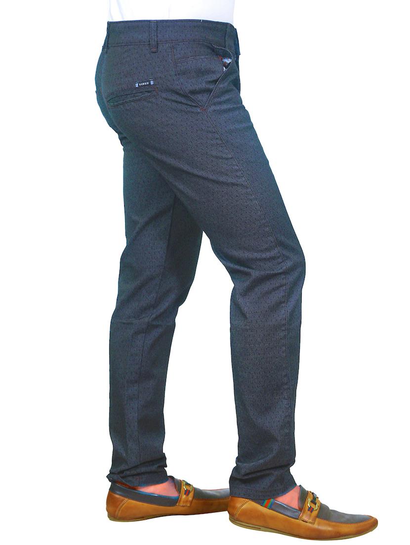blue cotton chinos casual trousers - 12299244 -  Standard Image - 1
