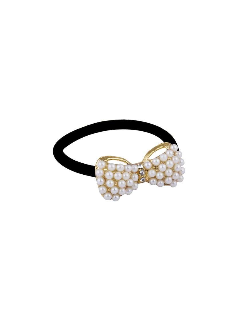 gold metal bow hair band