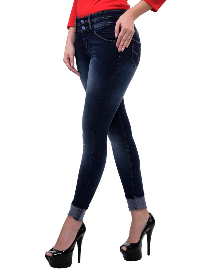 women's plain skinny fit jeans - 12327966 - Standard Image - 1