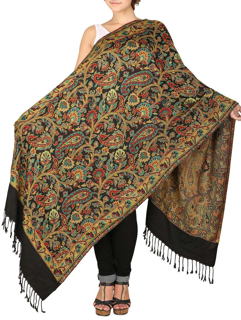 multi colored viscose shawl