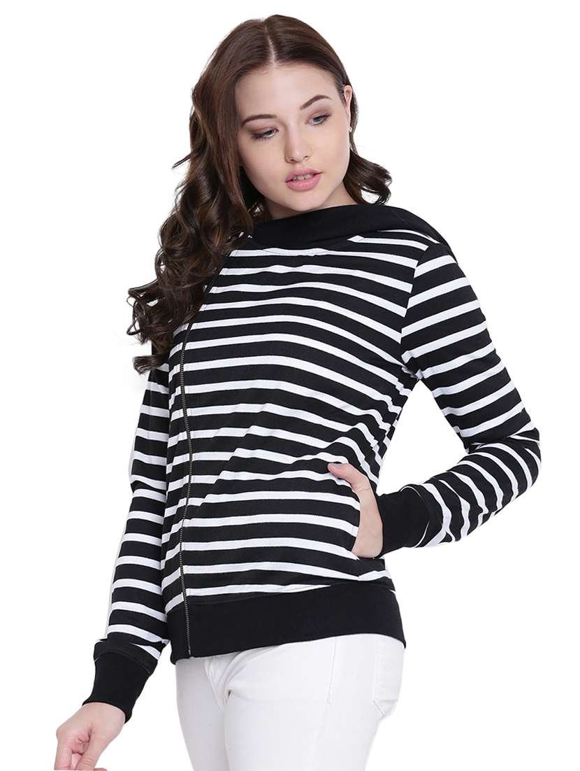 black fleece hooded sweatshirt - 12332200 -  Standard Image - 1