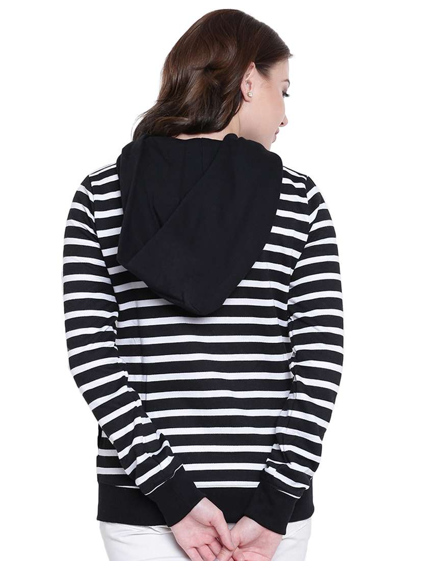 black fleece hooded sweatshirt - 12332200 -  Standard Image - 4