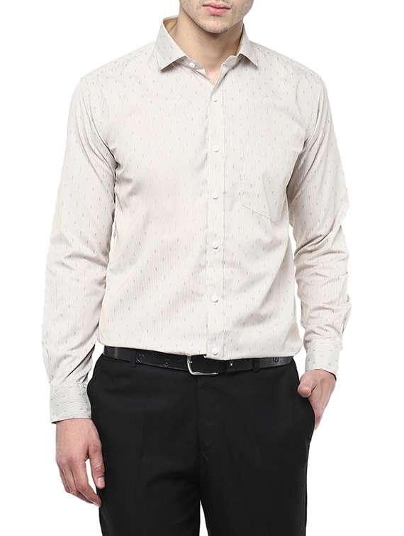 white cotton formal shirt