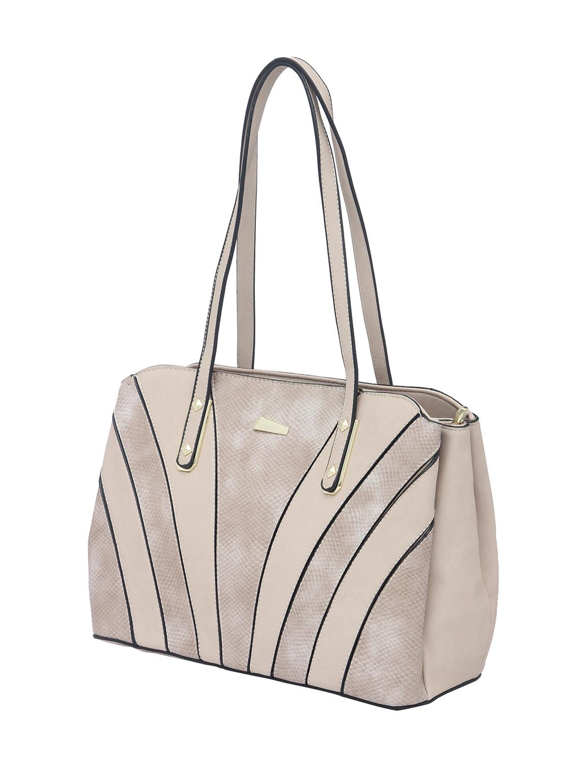 white synthetic leather handbag - 12345639 - Standard Image - 4