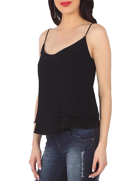 overlay cami neck top - 12350364 -  Standard Image - 1