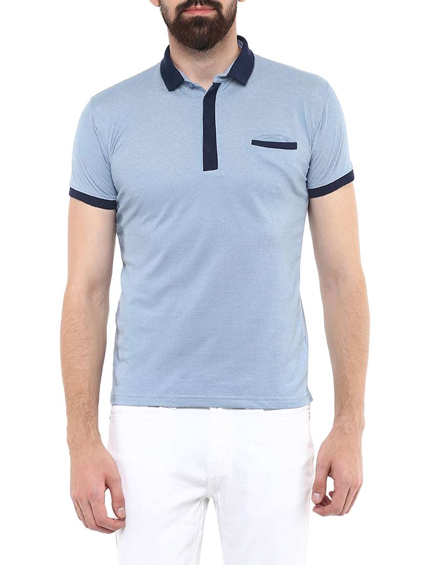 light blue cotton t-shirt