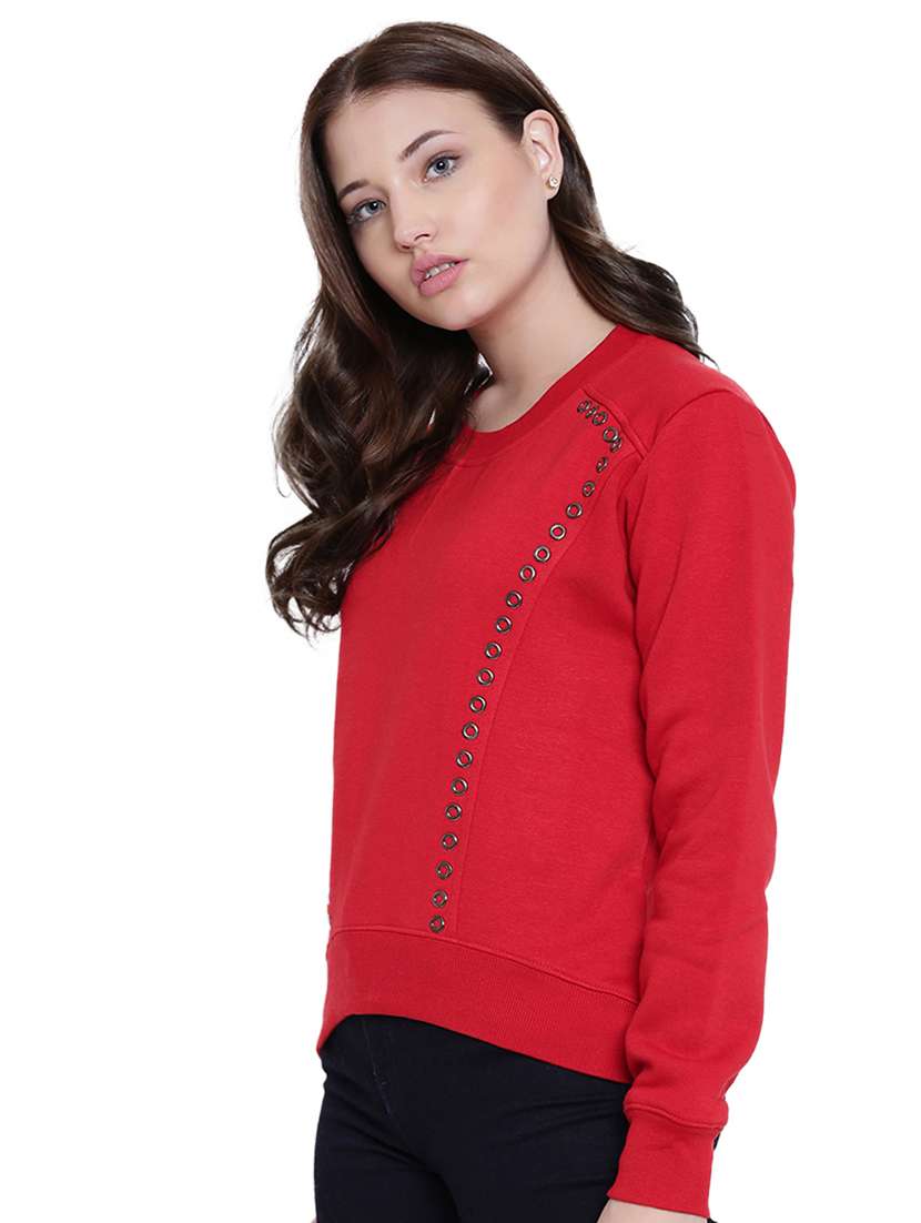 red fleece sweatshirt - 12369833 -  Standard Image - 1