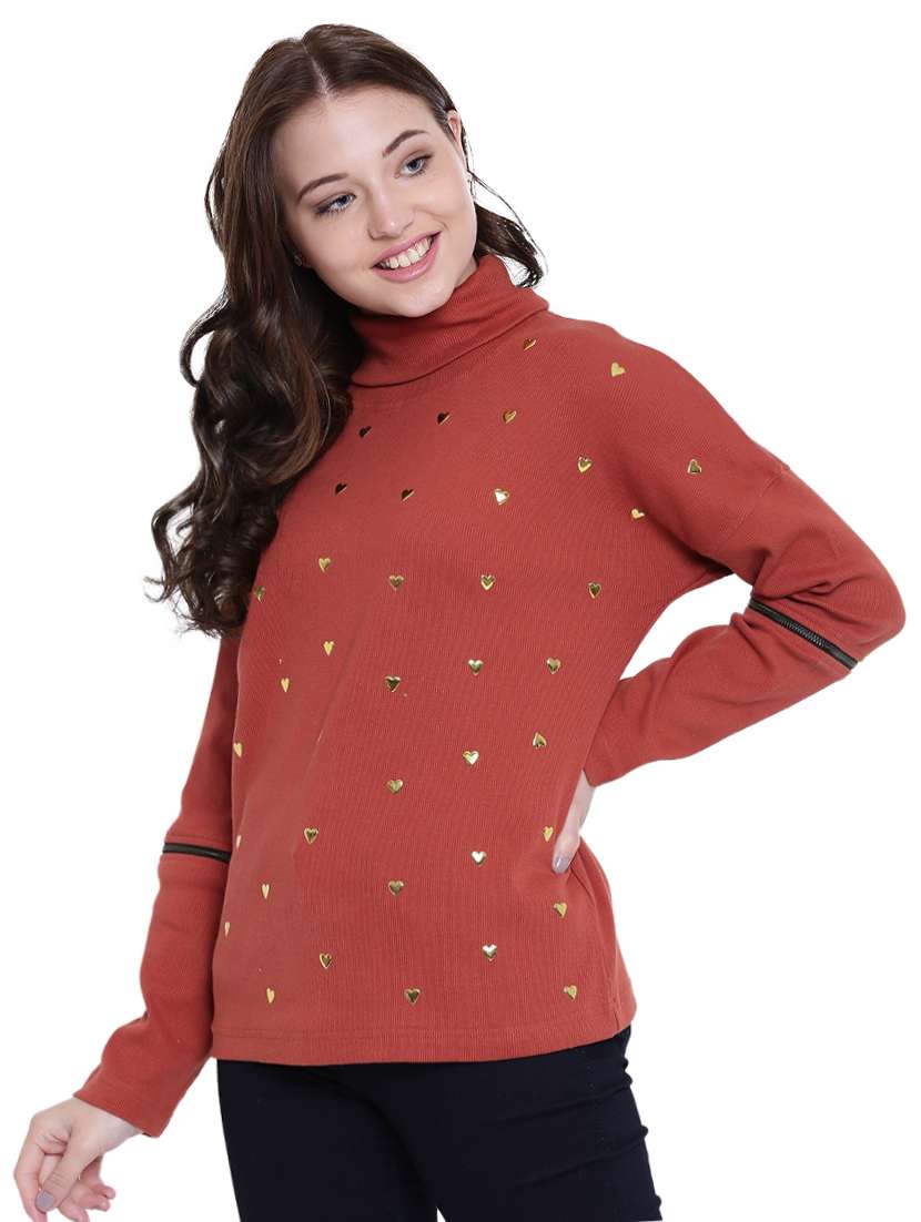 embellished cotton sweatshirt - 12369850 -  Standard Image - 1