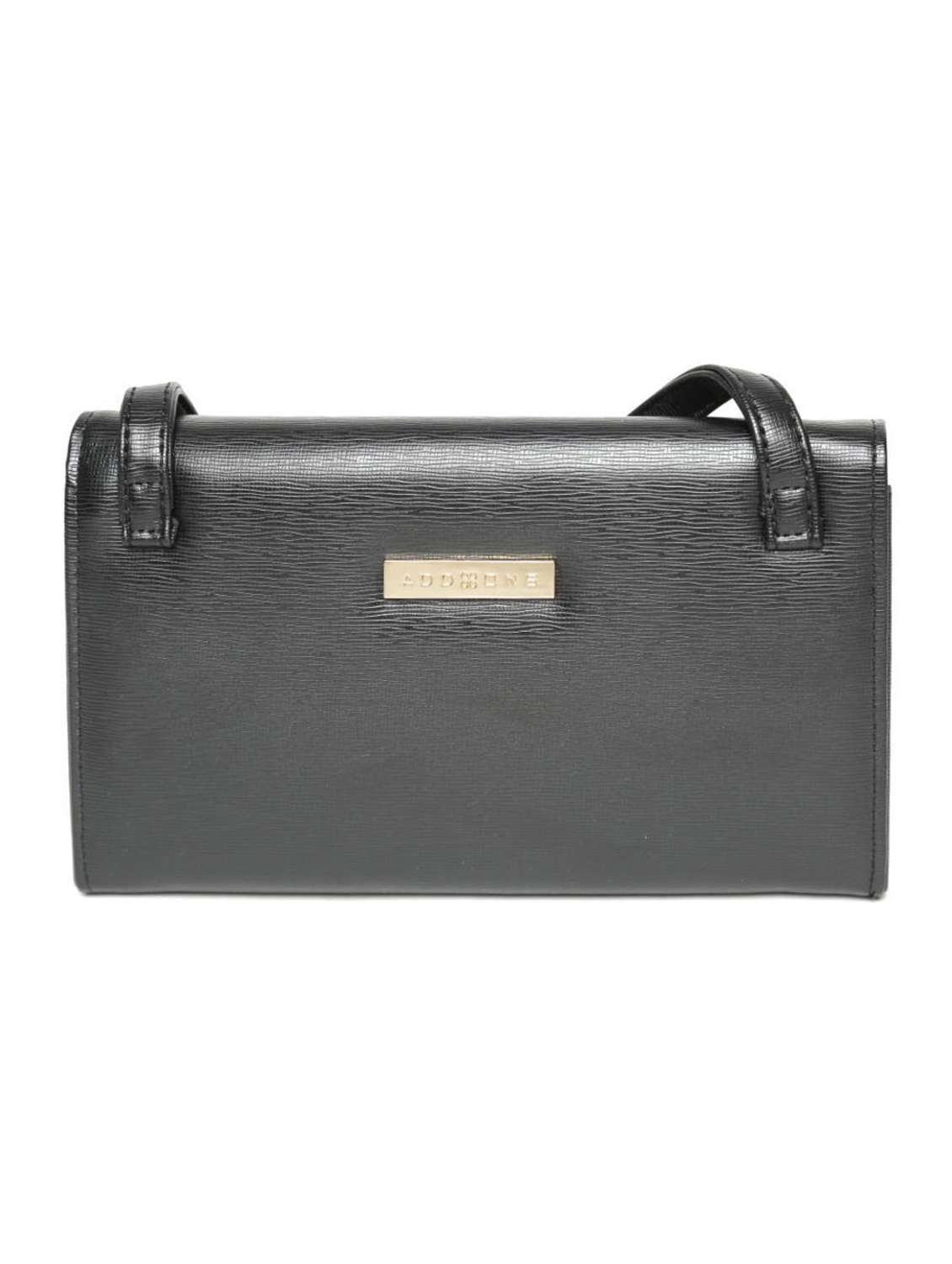 black leatherette sling bag - 12370192 -  Standard Image - 1