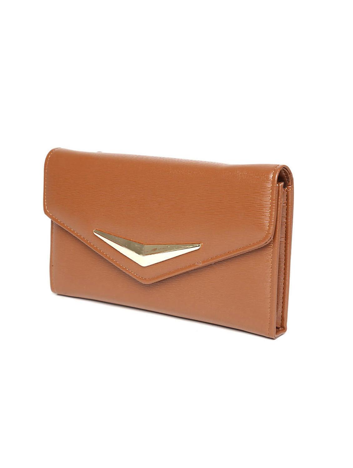 brown leatherette textured sling bag - 12370193 - Standard Image - 4