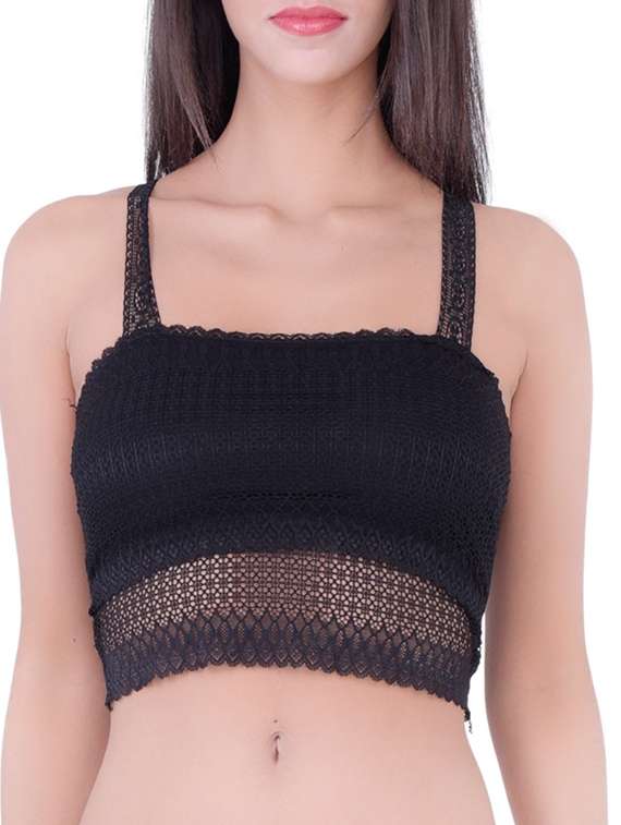 black lace bralette